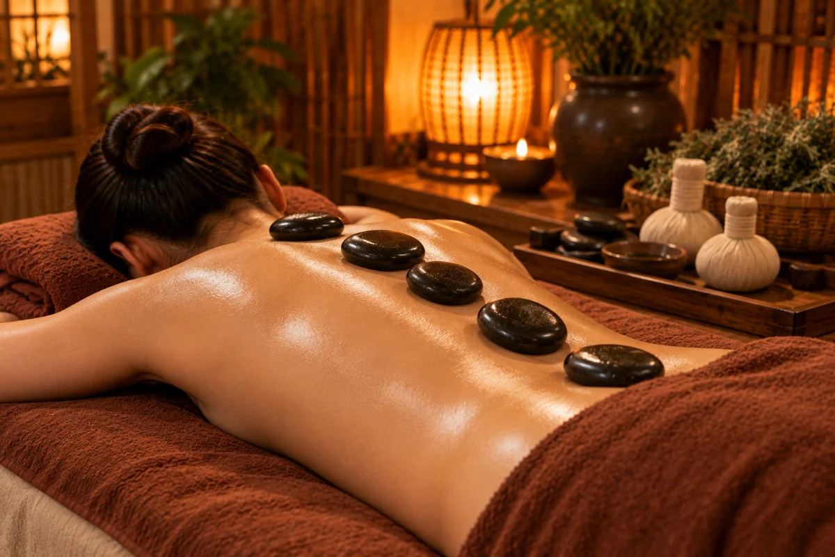 Massage đá nóng – Ngải Hương