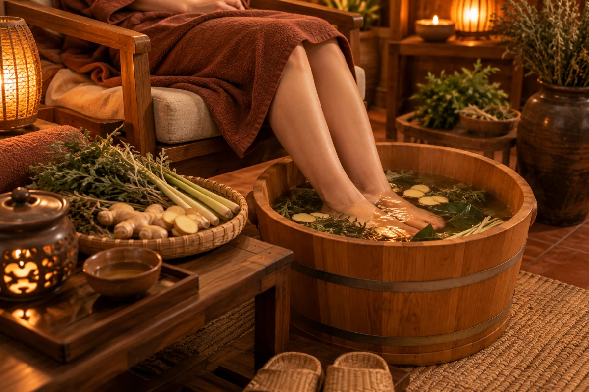 Ngâm chân thảo mộc – Ngải Hương